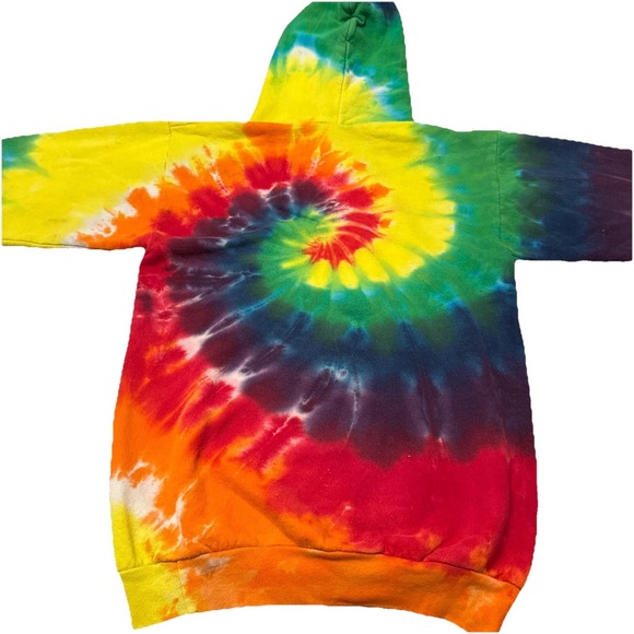 Tie Dye Multi-Color Long Sleeve Hoodie - Picture 2 of 6